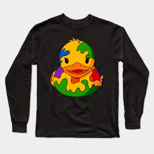 Messy Rubber Duck Long Sleeve T-Shirt